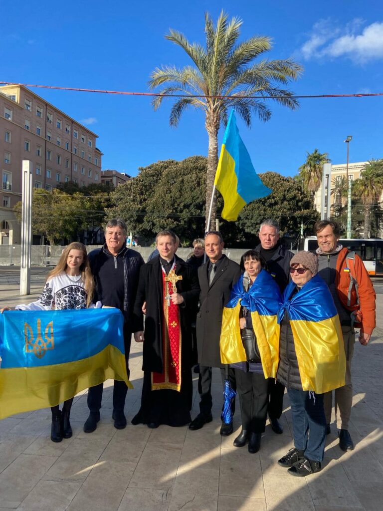 Manifestazione contro la guerra in Ucraina a Cagliari